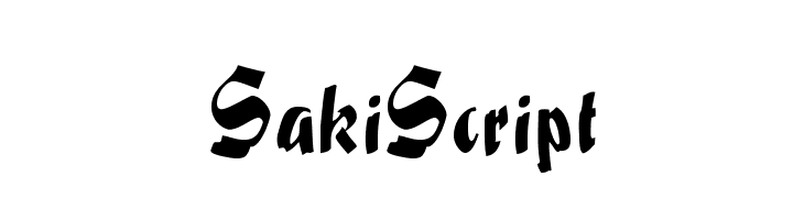 SakiScript  Frei Schriftart Herunterladen