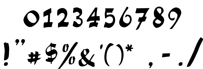 SakiScript Font OTHER CHARS