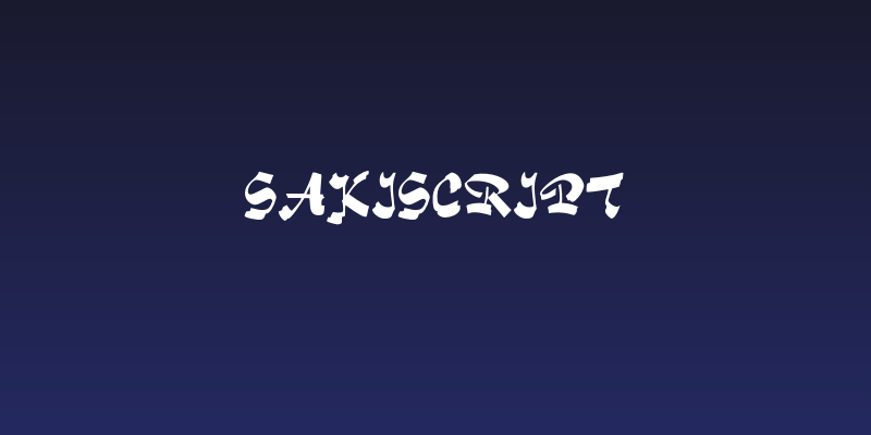 SakiScript Social Header