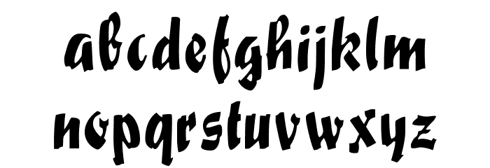SakiScript Font LOWERCASE