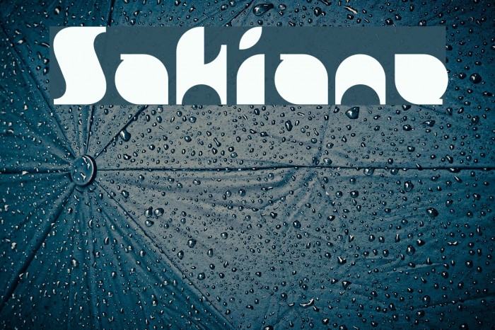 Sakiane Font examples