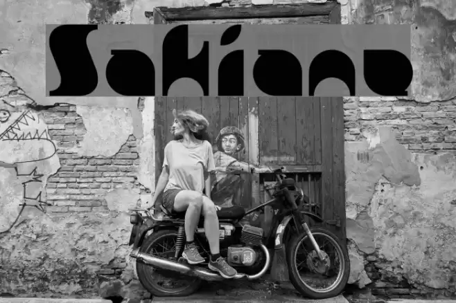 Sakiane Font examples