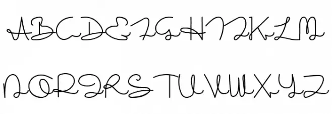 Sakila Script Schriftart Groß