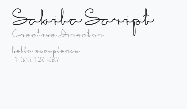 Sakila Script Business Card