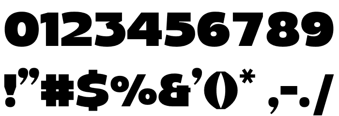 Saking Font OTHER CHARS