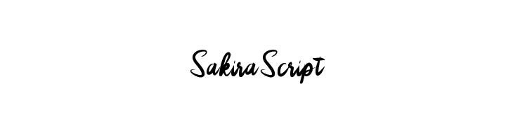 SakiraScript  नि: शुल्क फ़ॉन्ट्स डाउनलोड