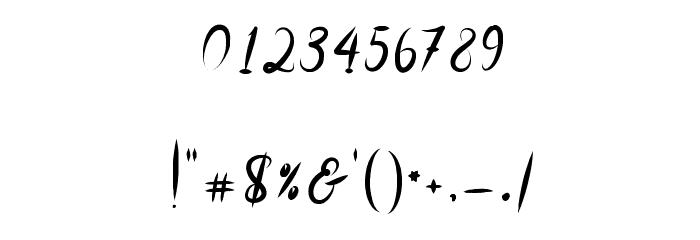SakiraScript Font OTHER CHARS