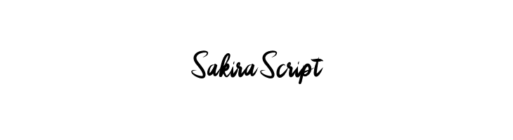 SakiraScript  Free Fonts Download