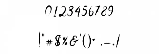 SakiraScript Font OTHER CHARS