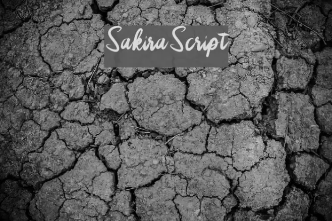 SakiraScript Font examples