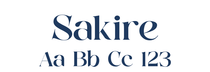 Sakire Font Preview