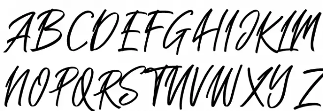 Sakoda  Caratteri MAIUSCOLE