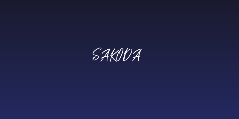 Sakoda  Social Header