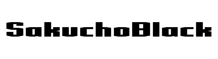 Sakucho Black  font caratteri gratis