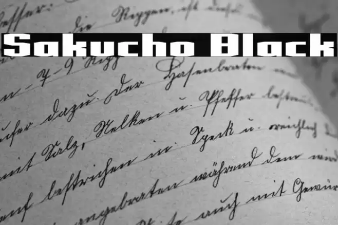 Sakucho Black Fuentes examples