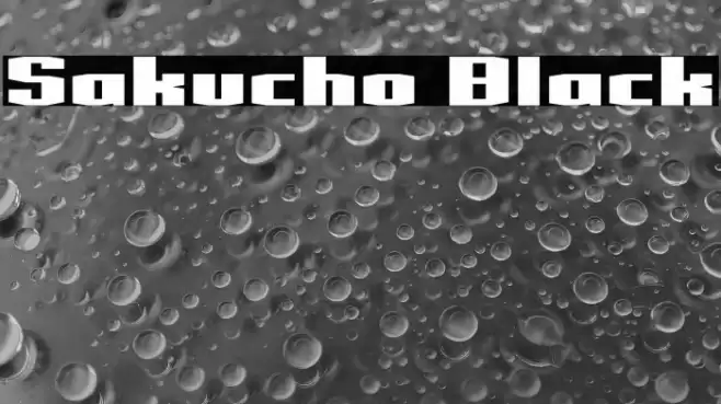 Sakucho Black Fuentes examples