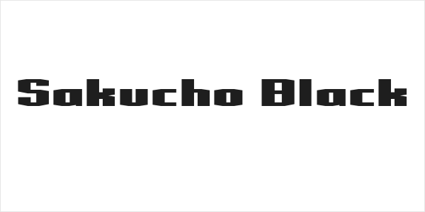 Sakucho Black Logo