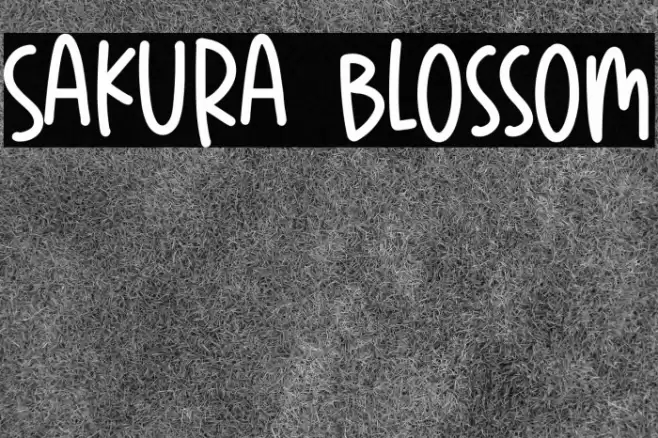 Sakura Blossom Font examples