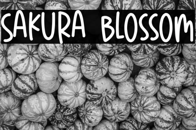 Sakura Blossom Font examples
