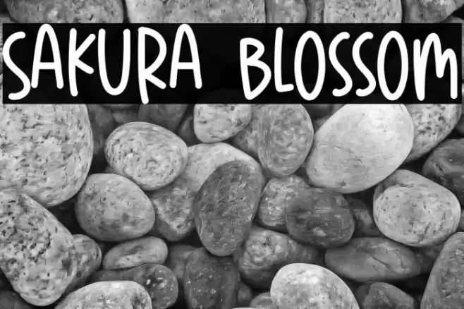 Sakura Blossom Font examples