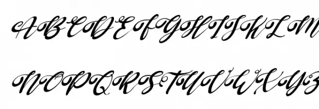 Sakura-Italic Schriftart Groß
