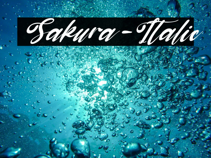 Sakura-Italic Example 2