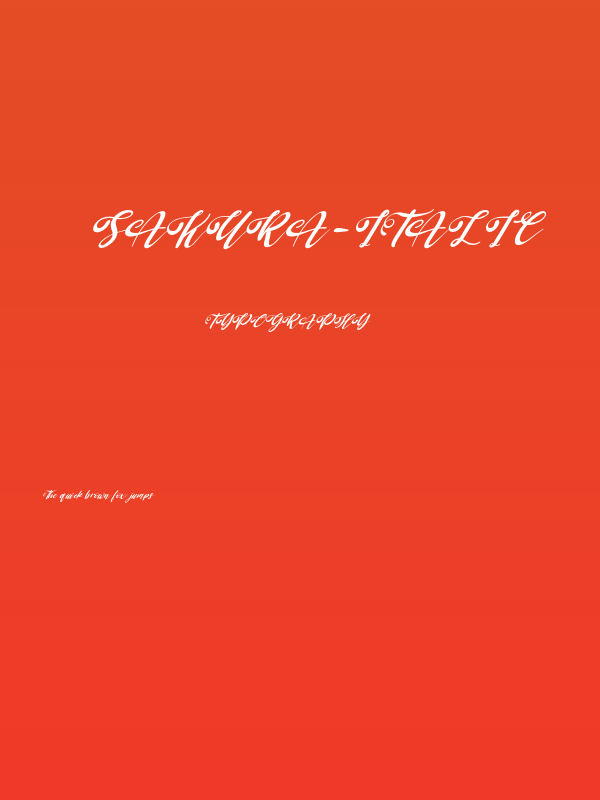Sakura-Italic Poster