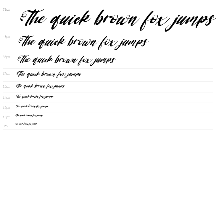 Sakura Italic Waterfall