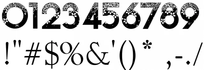 Sakura Kei Font Alte caractere