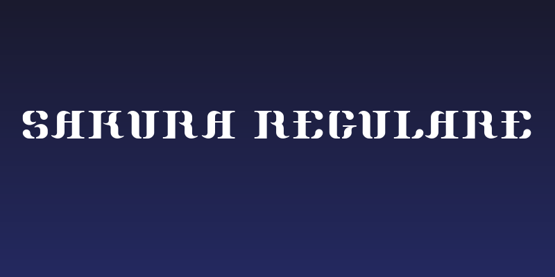 Sakura RegularE Social Header