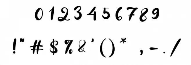 Sakura Font OTHER CHARS