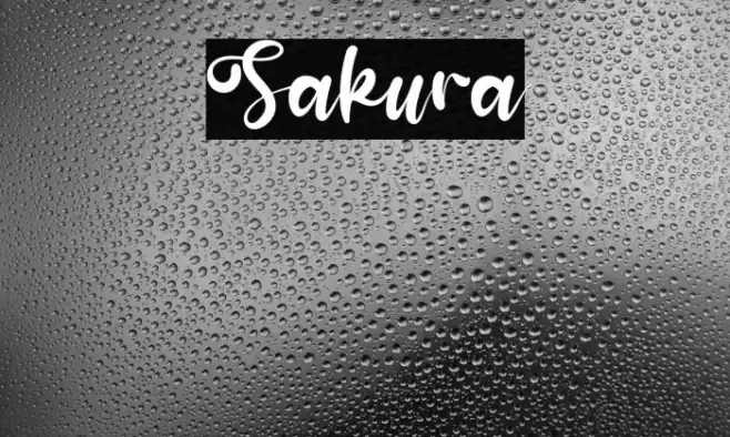 Sakura Font examples