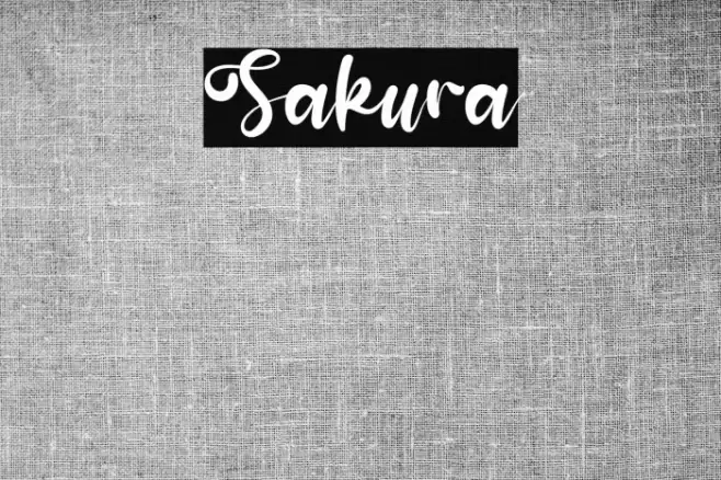 Sakura Font examples