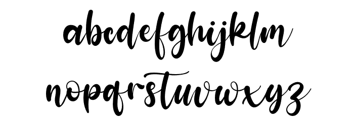 Sakura Font LOWERCASE