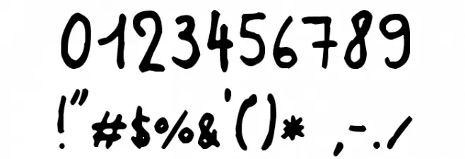 Sakurachan Font OTHER CHARS