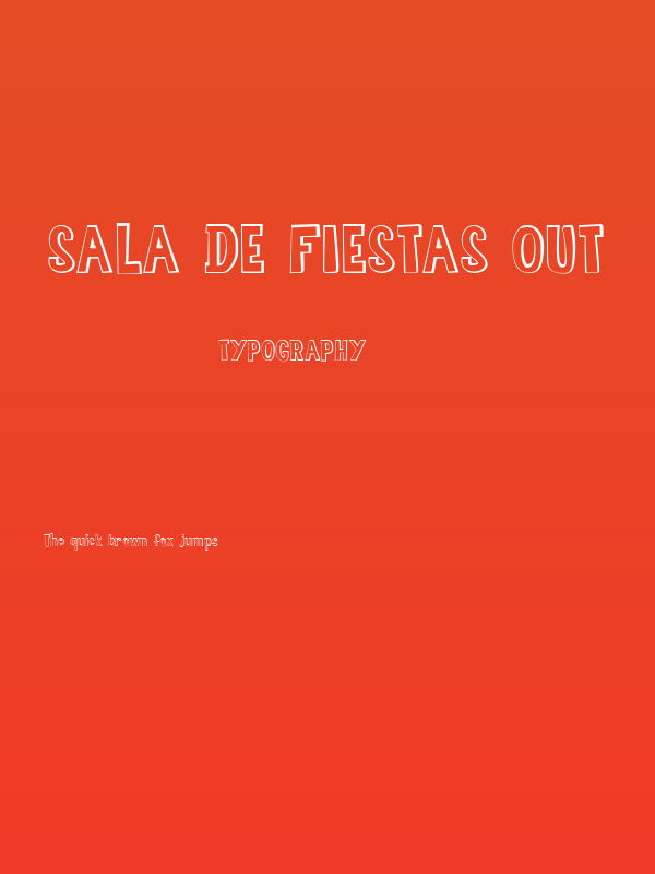 Sala de Fiestas Out Poster