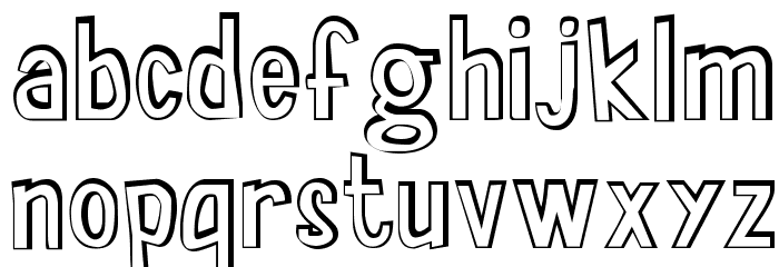 Sala de Fiestas Out Font LOWERCASE