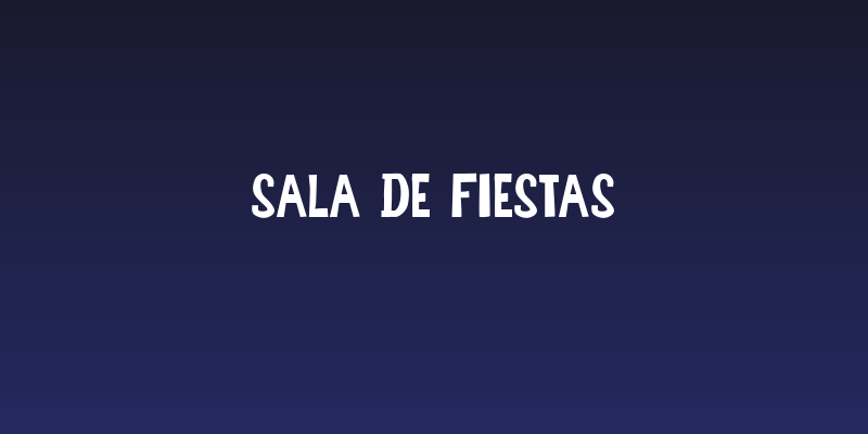 Sala de Fiestas Social Header