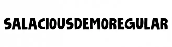 Salacious DEMO Regular  font caratteri gratis