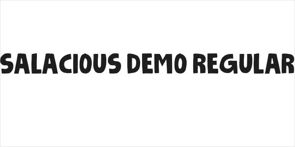 Salacious DEMO Regular Logo