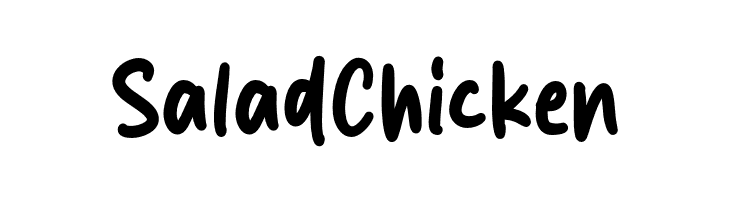 Salad Chicken Font