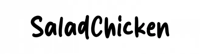 Salad Chicken  Frei Schriftart Herunterladen