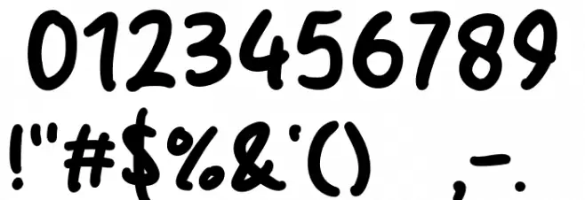 Salad Chicken Font OTHER CHARS