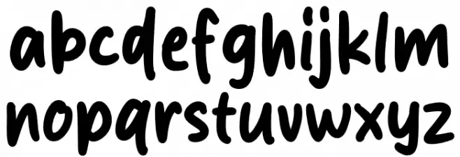 Salad Chicken 字体 小写