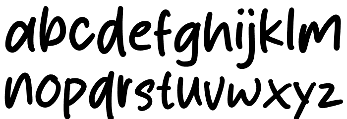 Salad Chilli Font LOWERCASE
