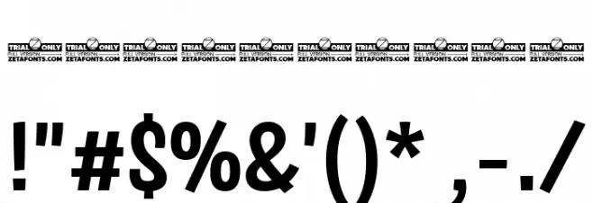 Salad Interlock Trial Bold Font OTHER CHARS