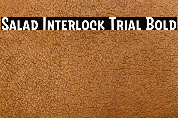 Salad Interlock Trial Bold Example 1