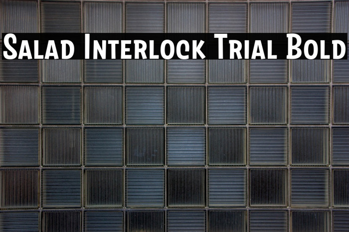 Salad Interlock Trial Bold Example 2