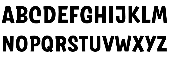 Salad Interlock Trial Bold Font LOWERCASE