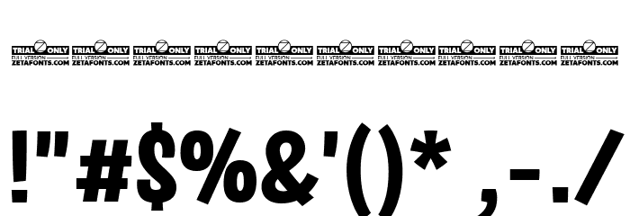 Salad Interlock Trial Extrabold Font OTHER CHARS
